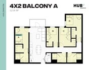 4x2 Balcony A