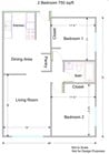 2BR/1BA