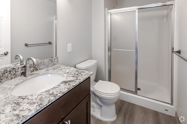 3BR, 2BA - 1,083SF - Primary Bathroom - Homestead Village Townhomes