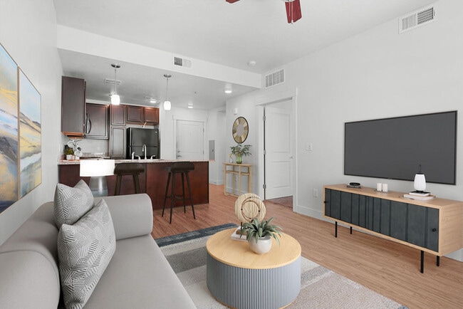 Sala de estar - North Temple Flats