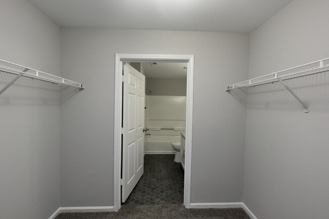 Generous walk-in closet space