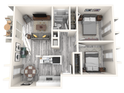 B1R Two Bedrooms