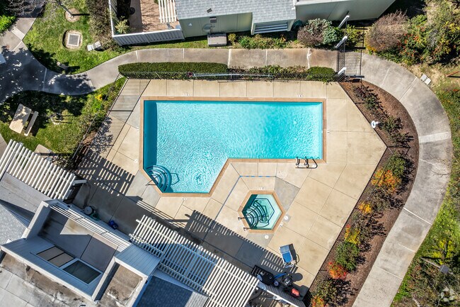 Vista aérea de la piscina - Dos Pinos