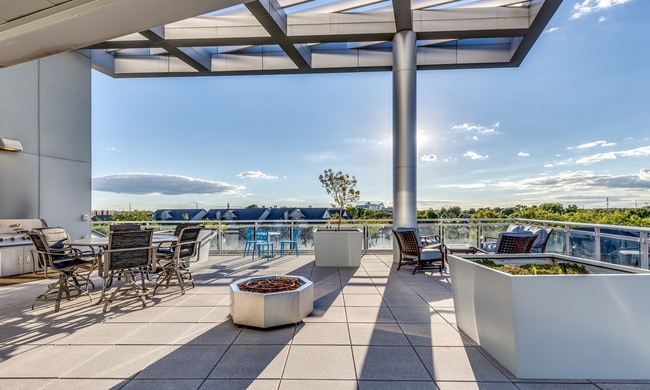 Terrace Overlooking Canal and Downtown Indy