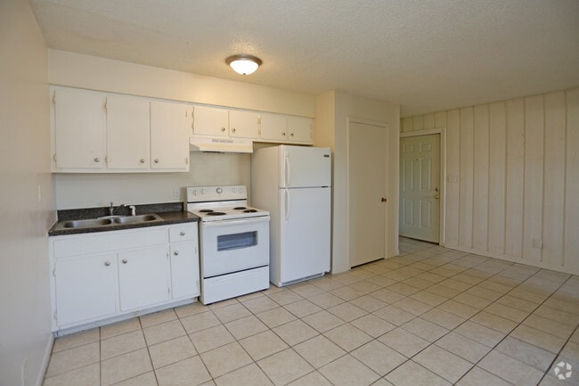 1BR,1BA - Spiral Staircase - Kitchen