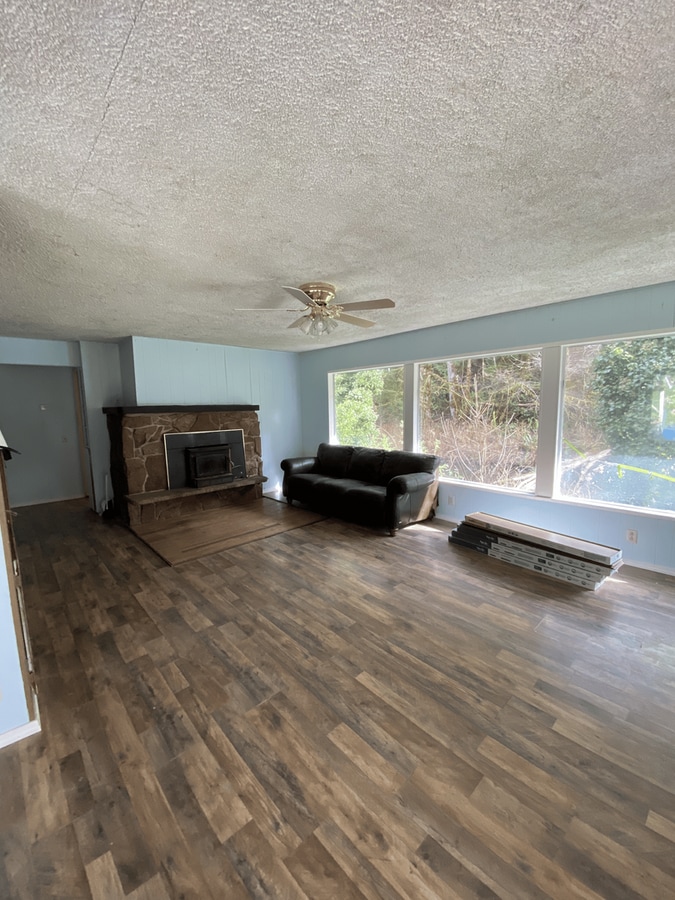 Photo - Creekside 1-Bedroom Home in Allyn with Bonus Room and Fireplace