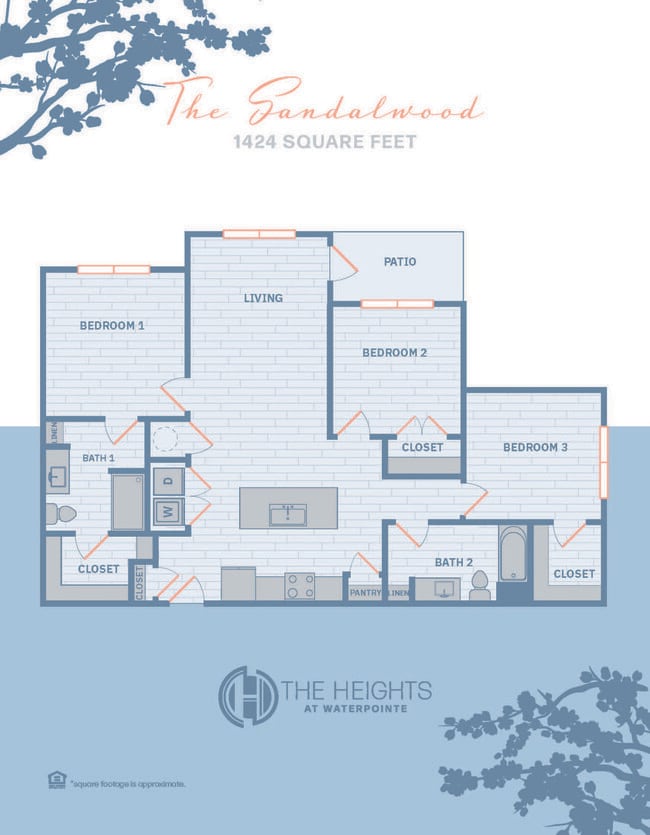 The Sandalwood: 3BR, 2BA - The Heights at Waterpointe