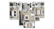 2Bed2Bath Balcony, Patio - Downstairs