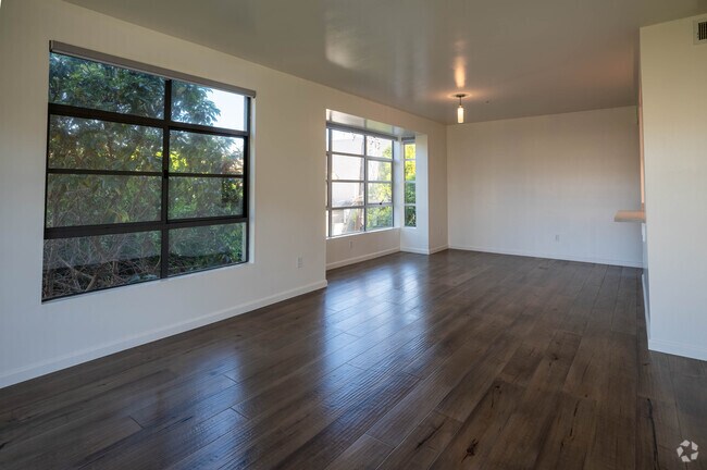 Two bedroom living room.