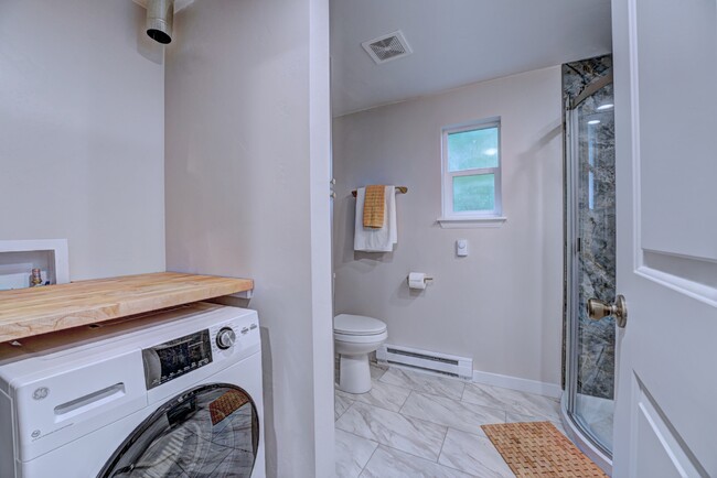Bath and Laundry - 550 Hall Ave Unit #B