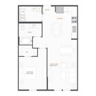 A2 - 1x1 floor plan Alton Serenoa