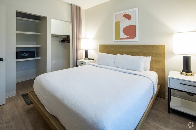 2BR, 1BA - 750SF - Primary Bedroom - Waterwalk Huntsville