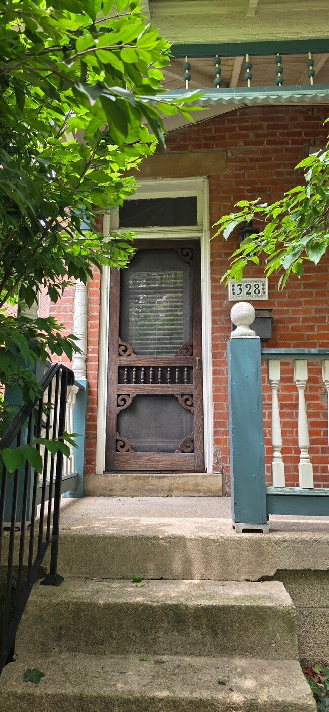 Front door and porch - 328 W 1st Ave