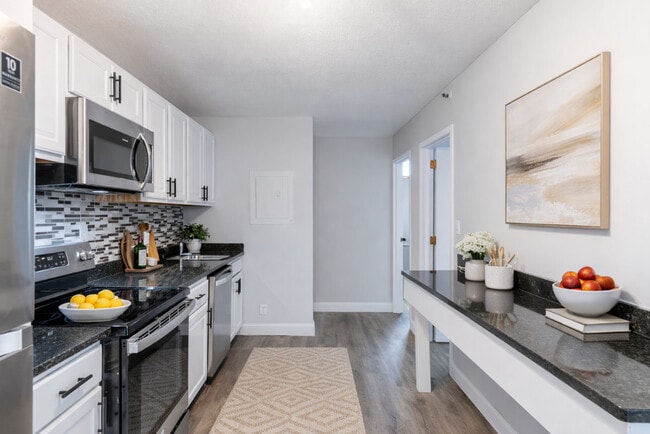 2 BR, 1 BA: Kitchen + Eating Ledge