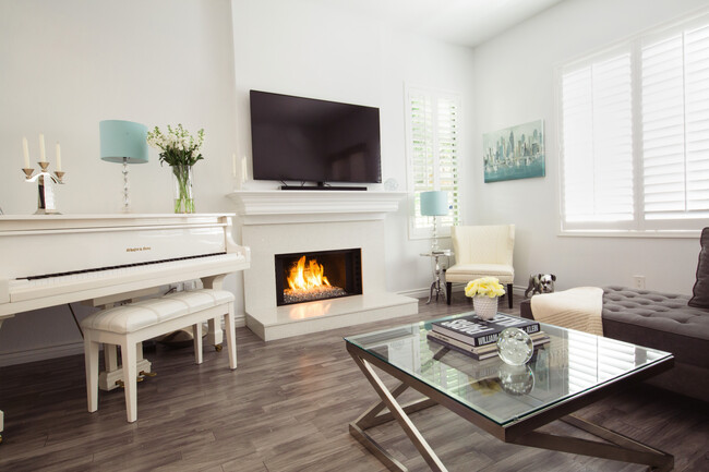 Living Room - Furniture Included - 20950 Oxnard St Townhome