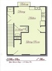 2 Bedroom, 2.5 Bath Floor Plan 1st