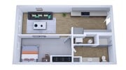 A1: 1BD | 1BA |460 SF