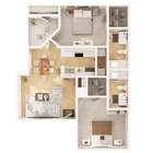 Anson at the Lakes - B1 Floor Plan