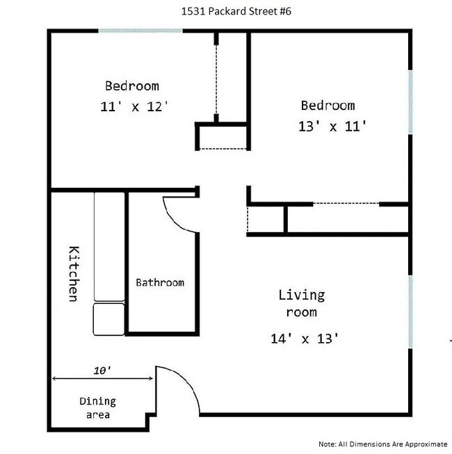 Floor Plan - 1531 Packard St Unit 6