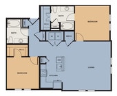 Plano de planta B3 de Broadstone Baybrook