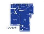 1BR/1BA