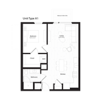 A1 floor plan Addison