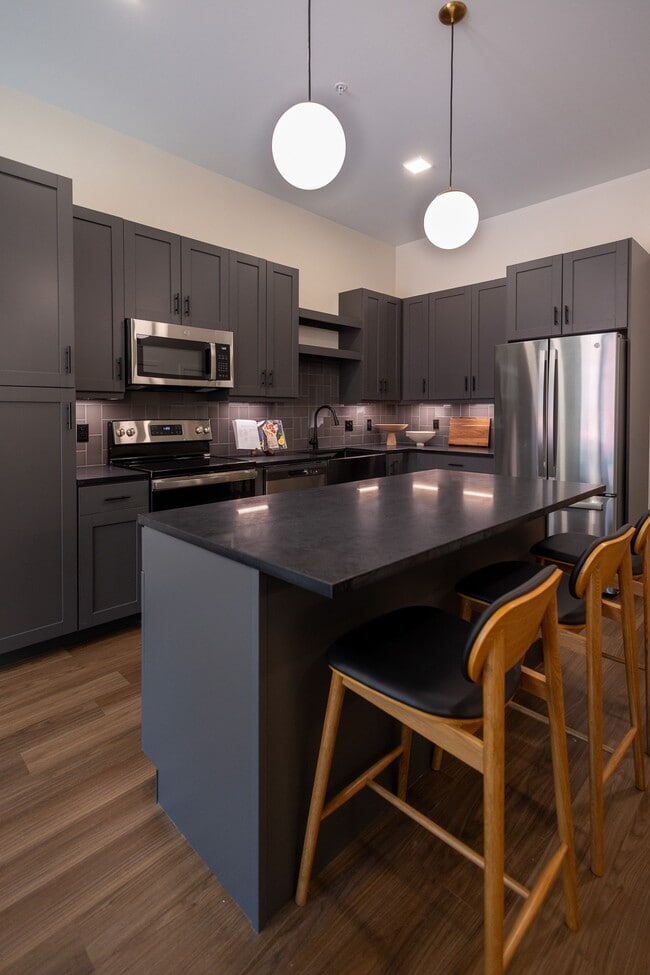Kitchen finishes- Dark - The Clover at Olive Crossing
