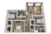 3A-M floor plan NoDa Wandry