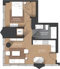 A - 1B floor plan The Girard