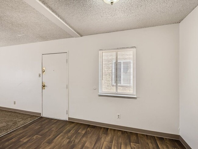 Apartment Entry Way with Wood Style Flooring