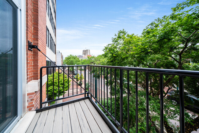 Square 201 balcony facing the Mall - Peregrine Square Apartments