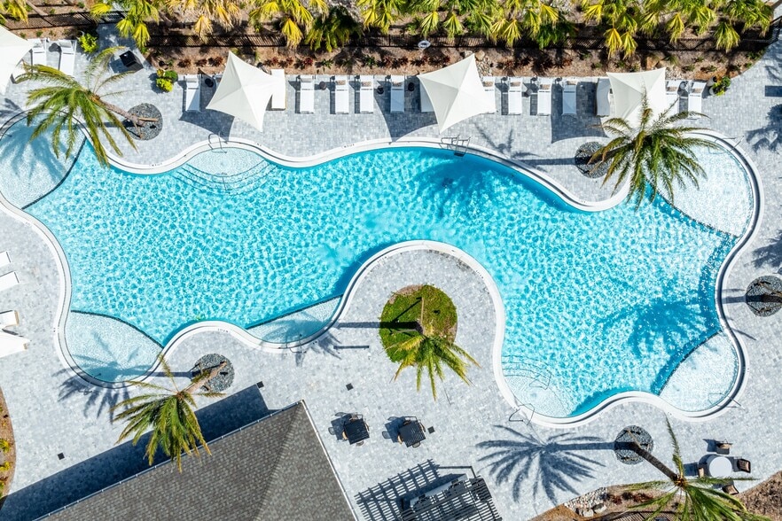 Resort-Style Salt-Water Pool with Sun Shelf