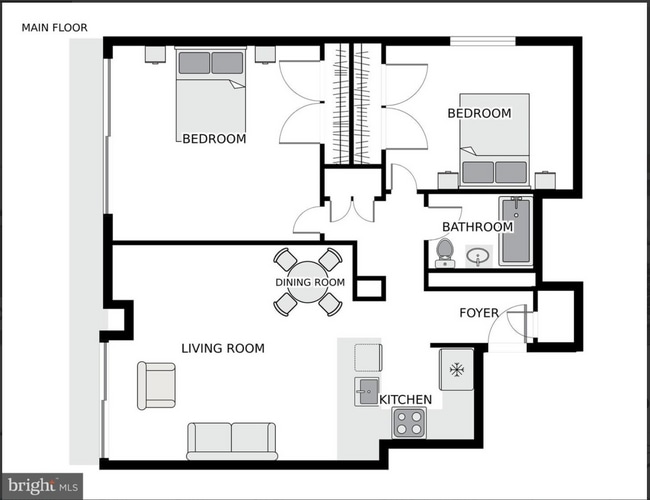 Plano de planta - 800 4th St SW Unidad N421