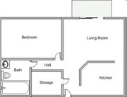 1BR/1BA