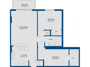 2 Bedroom, 1 Bath