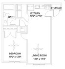 1BR/1BA
