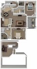 Solitaire_2Bed_2Bath_1286 Sq Ft