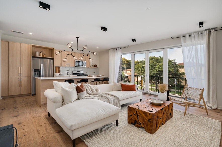 Kitchen and Living Room