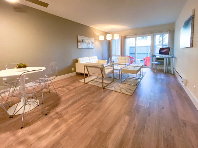 Contemporary Wood Flooring - Brookdale Apartments