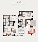 PH5 | 2 Bed 2.5 Bath 1,751 square feet