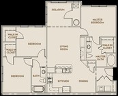 HAWTHORNE 3 BR, 3 BA 1363 SQ.FT.