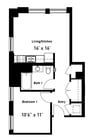 1BR/1BA