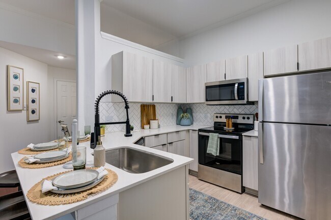Newly Renovated Kitchen with Stainless Steel Appliances