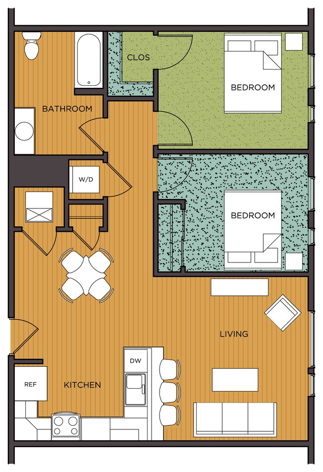 2 bedroom - Seven04 Place Apartments