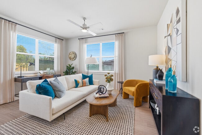 B3 2BR, 2BA - 1236SF - Living Room - Allora Med Center