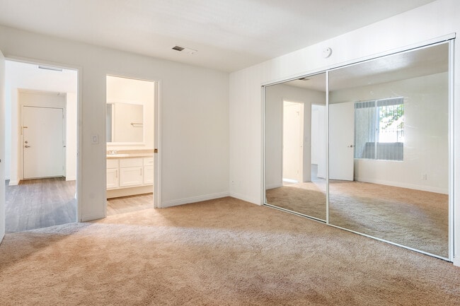 Mirrored closet doors