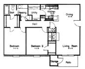 2BR/1BA