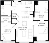 2-A1 floor plan West of Chestnut