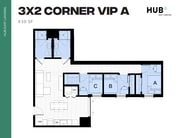 3x2 Corner VIP A