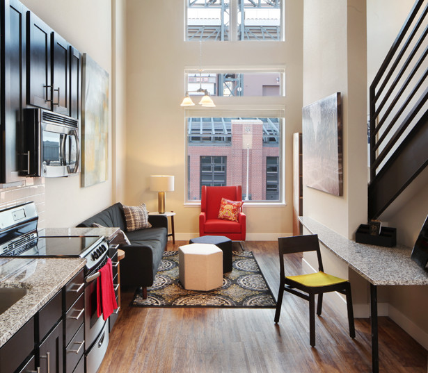 Two-story penthouses available - The Battery on Blake Street Apartments